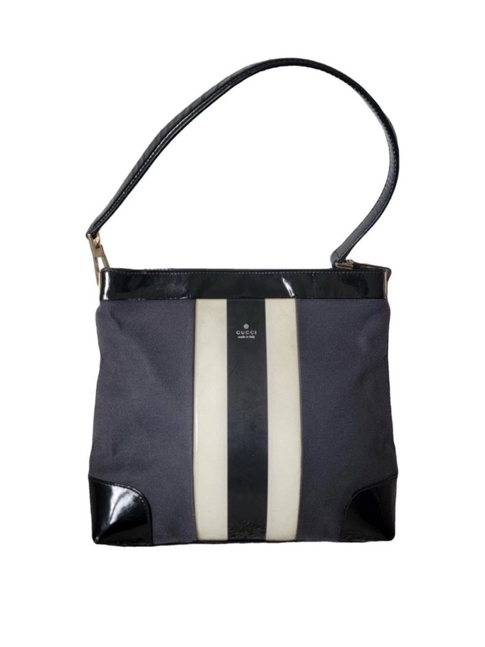 Gucci Black and Cream Shoulder Bag